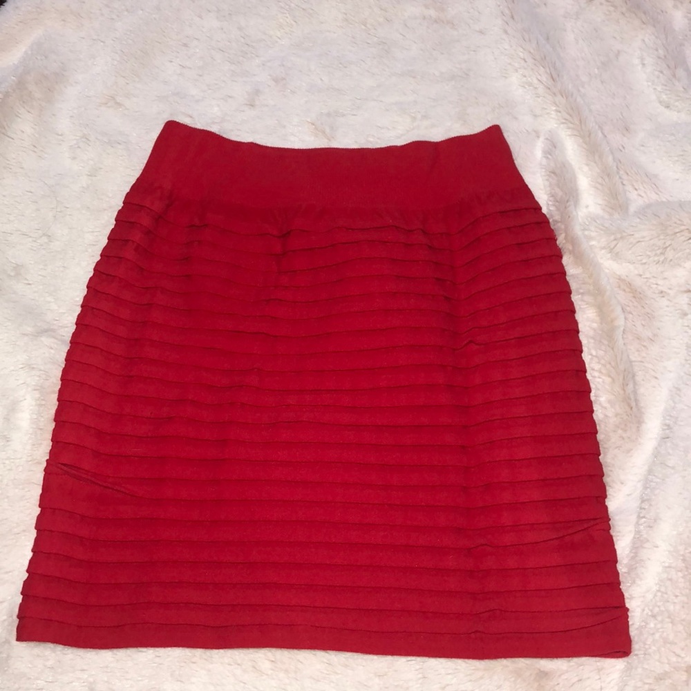Red skirt